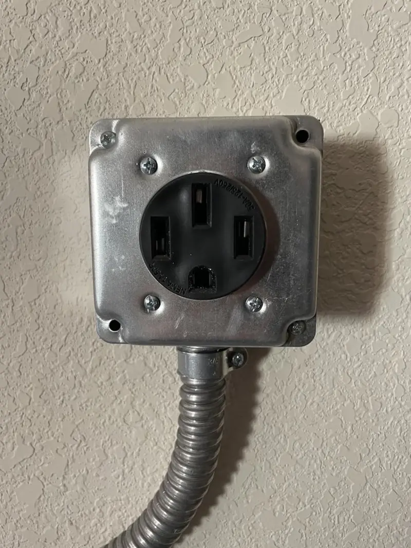 NEMA 14-50 outlet installed for Smart Home Electrical in Compton